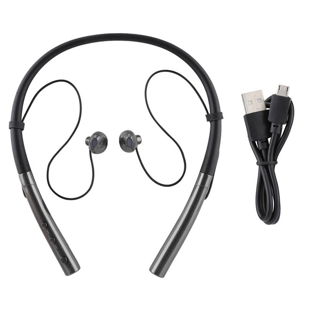 Håndfrit Bluetooth-headset med lys og mikrofon, rød, Meridian Audio, ergonomisk design, smal strålevinkel-LED, hi-fi DAC for overlegen lyd, dybt