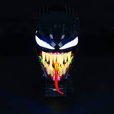 BRIKSMAX LED-belysningskit för LEGO SPIDERMAN Venom – kompatibel med Lego 76187 byggklossar modell – inkluderar inte Lego setet