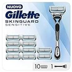 Gillette Skinguard Sensitive Rakapparat Skägg För Män Med Hudirritationer, 1 Handtag, 11 Reservblad