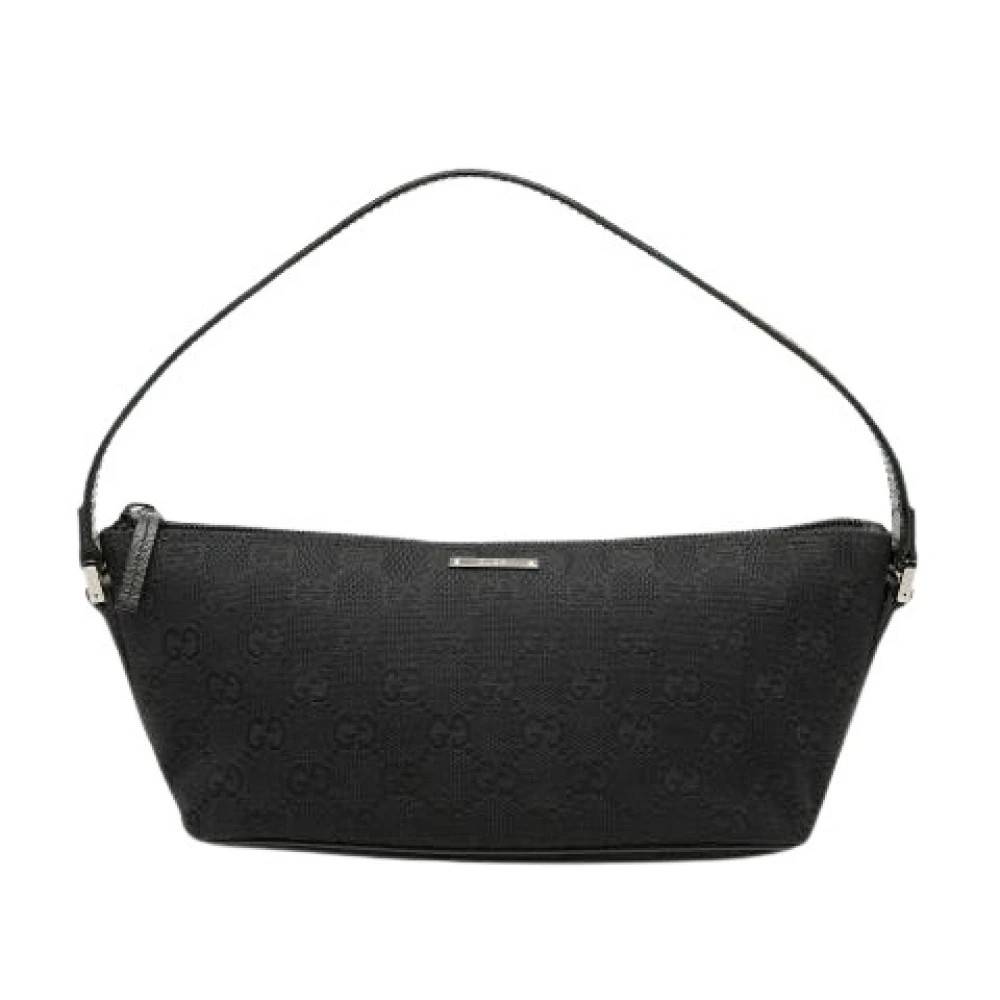 Gucci Vintage Pre-owned The Boat Skuldertaske - Vintage - Dame - Sort - ONE SIZE - Uld
