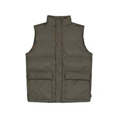 Down Vest Olive, Male, Tøj, Tops, Flerfarvet, S