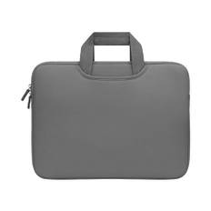 Datorfodral enfärgad flerfärgsval daglig laptopväska extra stor väska, Grå, 15.6