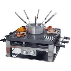 Solis 796 Combi-Grill 3-i-1 Raclette og Fondue - 8 Personer