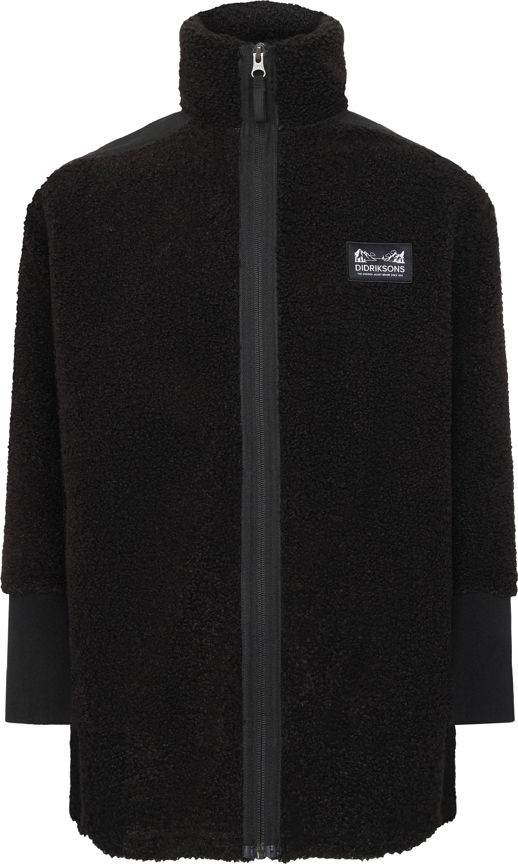 Didriksons Kids' Ampere Full Zip Long Black, 160