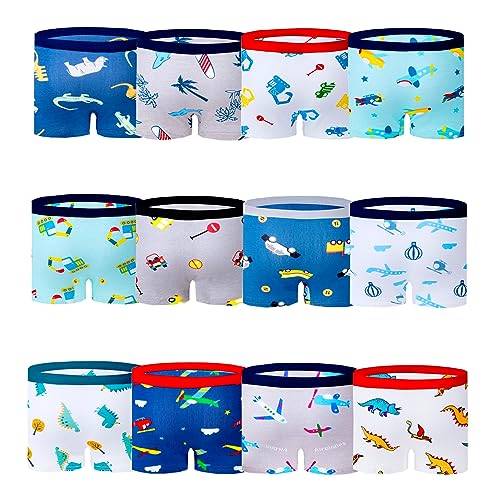 JackLoveBriefs Boxershorts i bomull för pojkar (10 eller 12-pack), 4-6 Years