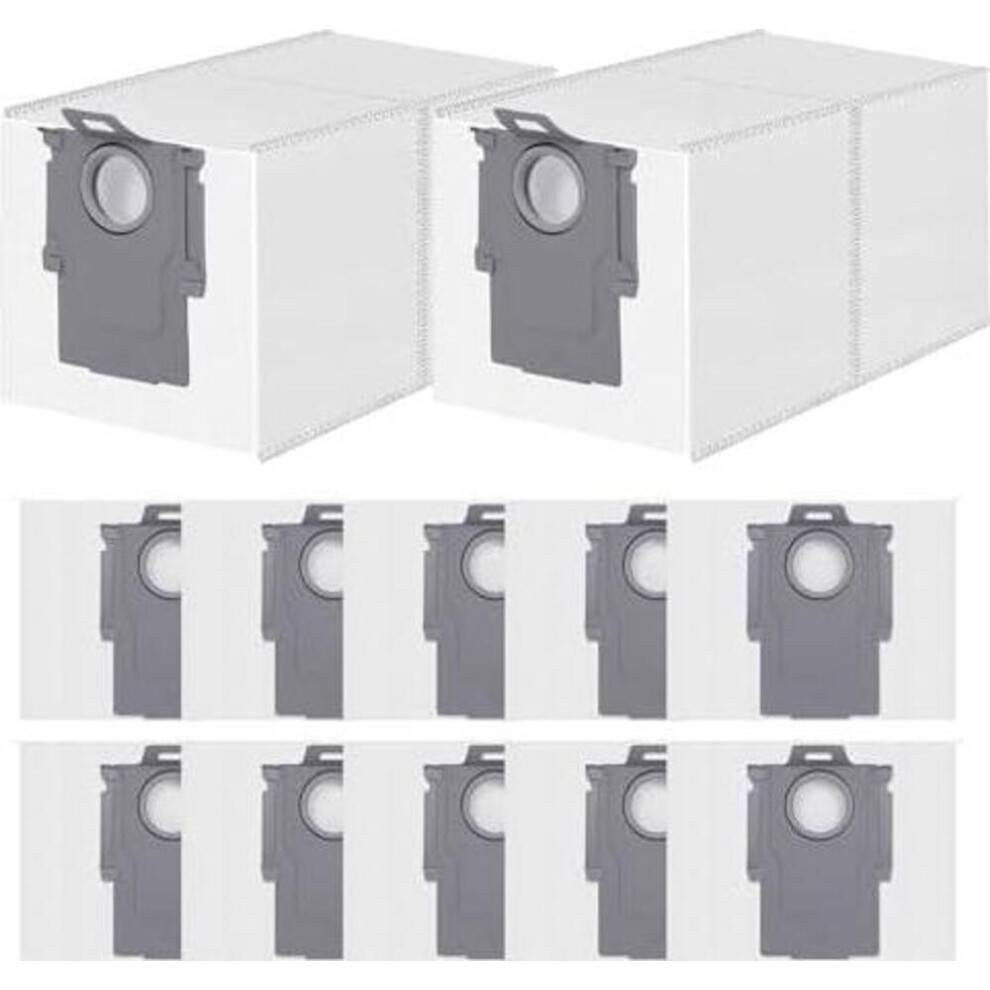 12 støvposer til Roborock Qrevo QV 35A/35S/S5V/Qrevo Curv/2 Flow/S/Pro/Master/Edge/S5A/Slim, Saros 20/10/10R/S8 MaxV Ultra robotstøvsuger