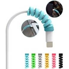 10 st mix protector saver skal för apple iphone 8 x usb laddare kabel sladd
