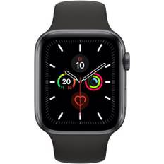 Apple Watch Series 5 (2019) | 44 mm | Aluminum | GPS + Cellular | rymdgrå | Sportband svart