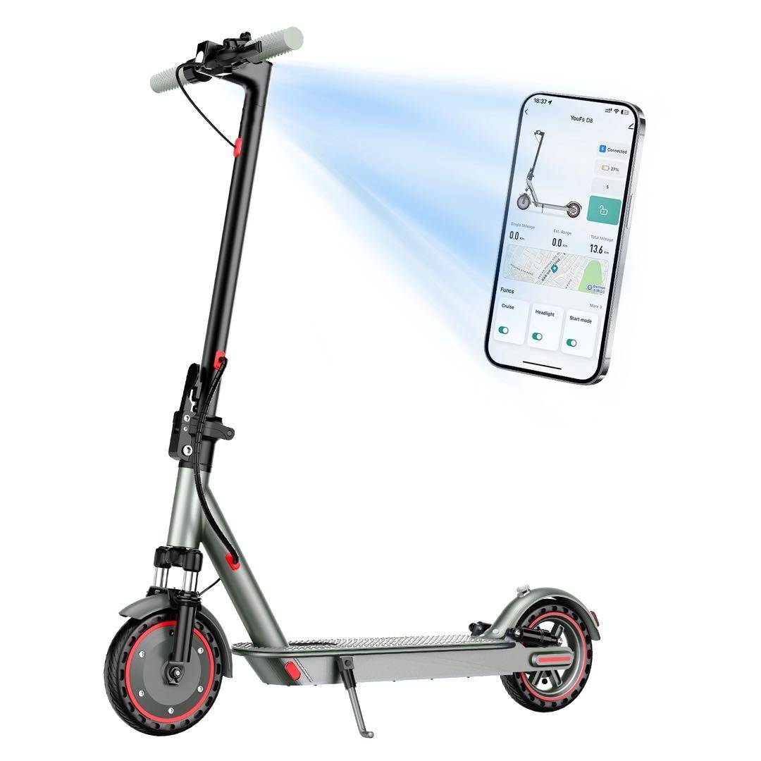 2026 - OOK-TEK D8 MAX suspension KickScooter Elsparkcykel - 30km/h elcykel