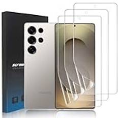 zonyee 3 st skärmskydd kompatibelt med Samsung Galaxy S25 Ultra, HD klar flexibel TPU-skyddsfilm för Samsung Galaxy S25 Ultra [icke-glas][kompatibelt med fotavtrycksläsare]
