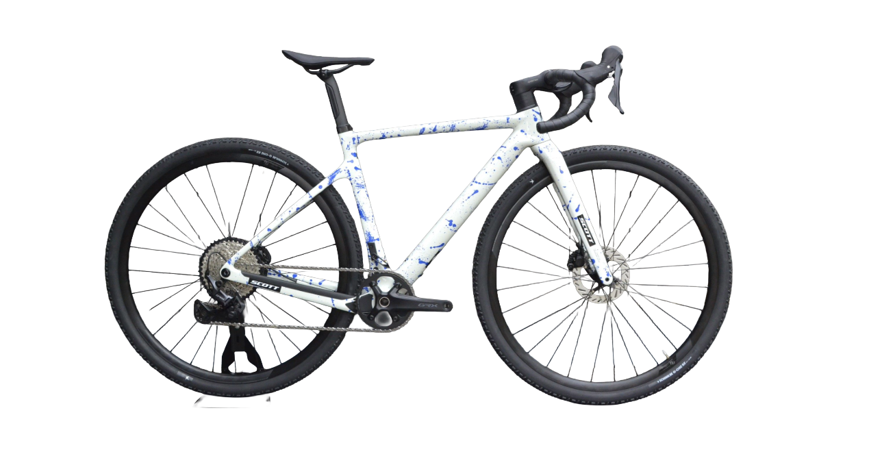 Scott Addict Gravel 30 2026 - Shimano GRX 1x12sp - Syncros RP2.0 Disc - 170 / M / white / bit of blue