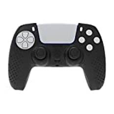 OSTENT Spot Pattern Soft Silicone Skin Case Cover for Sony PS5 DualSense Wireless Controller Color Black