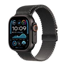 Apple Watch Ultra 2 GPS + Cell 49 mm sort titan, sort titan, Milanorem - M ➞ På vej til lager - forventet dato: 18.10.2024