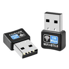 150Mbps Trådlöst nätverkskort Mottagare, Bluetooth 5.0 Drivrutinfritt Mini USB Ethernet WiFi Dongle