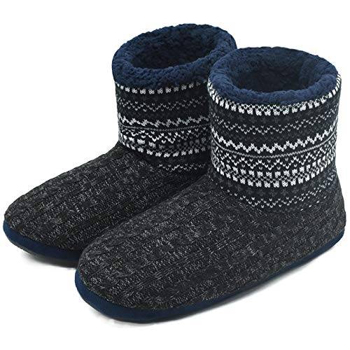 Coface Tofflor-Män Varma Stövlar Tofflor Inomhus Bekväma Fotkängor Hemskor Man Herren Husskor Halkresistant Men Winter Slipper Boots