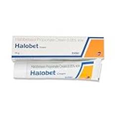 Halobet Skin Relief Cream för torr eksem, kliande dermatit, rosacea, allergiska utslag, Chickenpox, Insect Bite, värmeutslag, stings och irriterad hud. - Dermatolog testad, USP 0,05 % W/W Result in 24