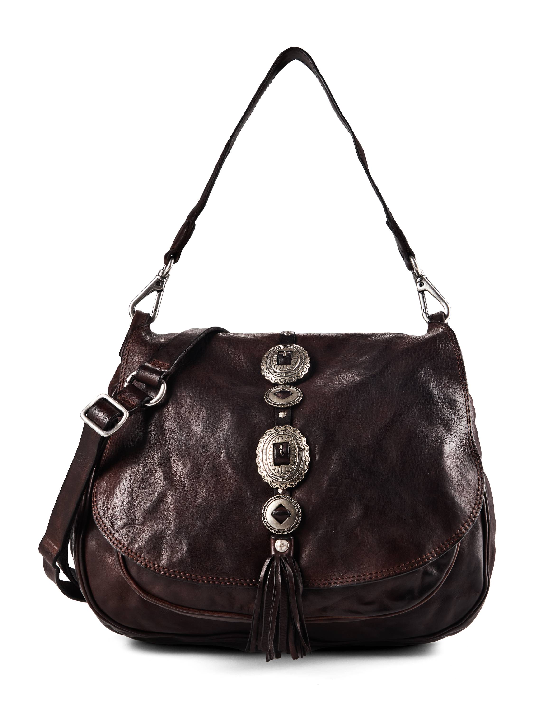 Campomaggi Rosanna Skuldertaske Læder 27 cm  Brun