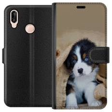 Huawei P20 lite Sort Tegnebogsetui Valp