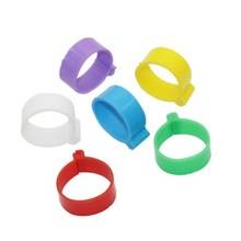 25mm fjäderfä fotring kyckling anka gås fågelmatfoder 6 färger spänne typ klipp ringar jordbruksutrustning 30 st - Lila