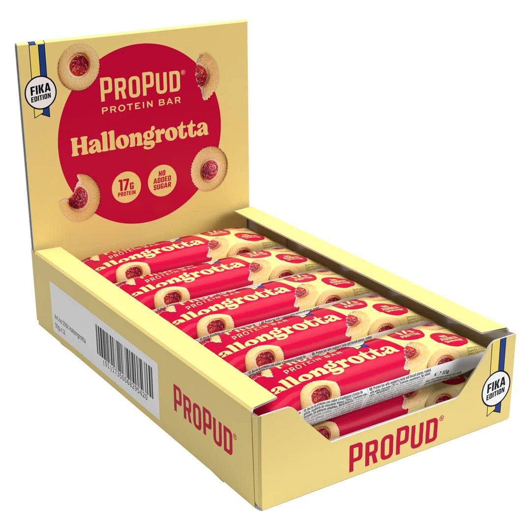 12 X Njie Propud Proteinbar 55 G Hallongrotta.