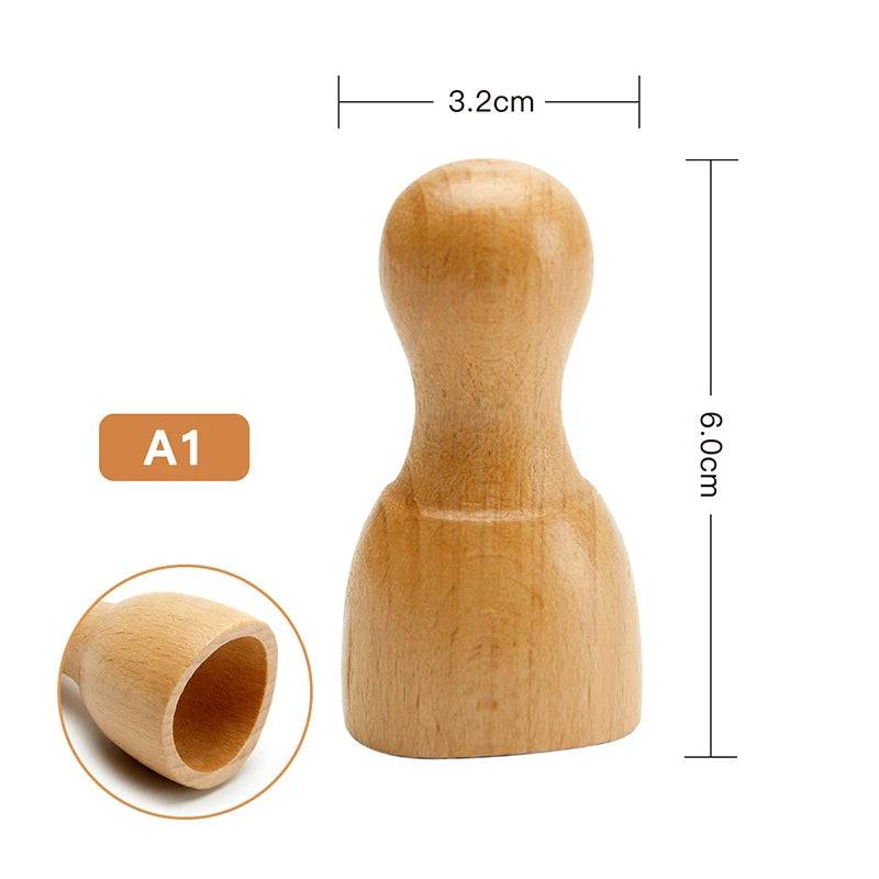 Face Massager Maderoterapia Face Roller Mini Wood - A1