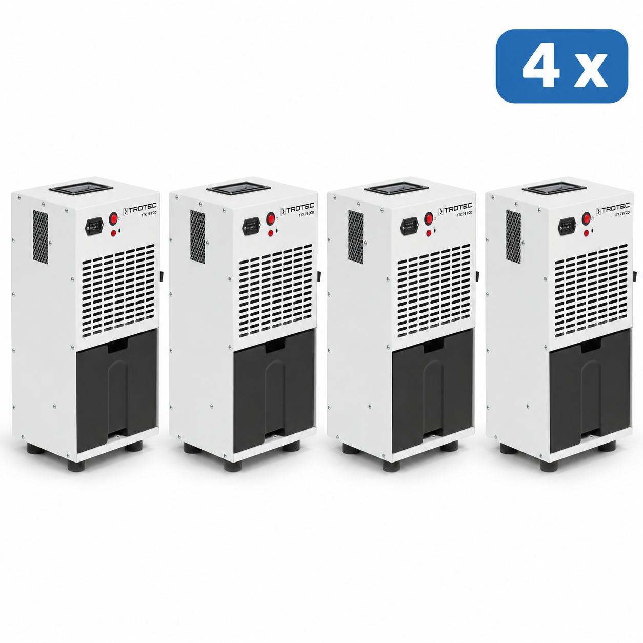 TROTEC TTK 75 ECO – Construction Dryer, 4-Pack (up to 21 l/day per unit)