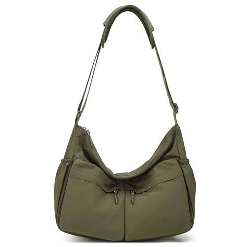 [RAKEE] Shoulder Bag, Crossbody Bag, Men's & Women's, Large Capacity, Lightweight, Waterproof Polyester, Fits 15-inch Laptop, Adjustable Strap with Sh