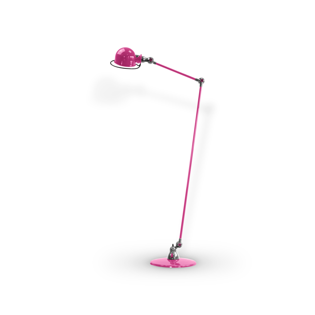 Loft D1240I gulvlampe fra Jieldé - Pink / Blank/poleret