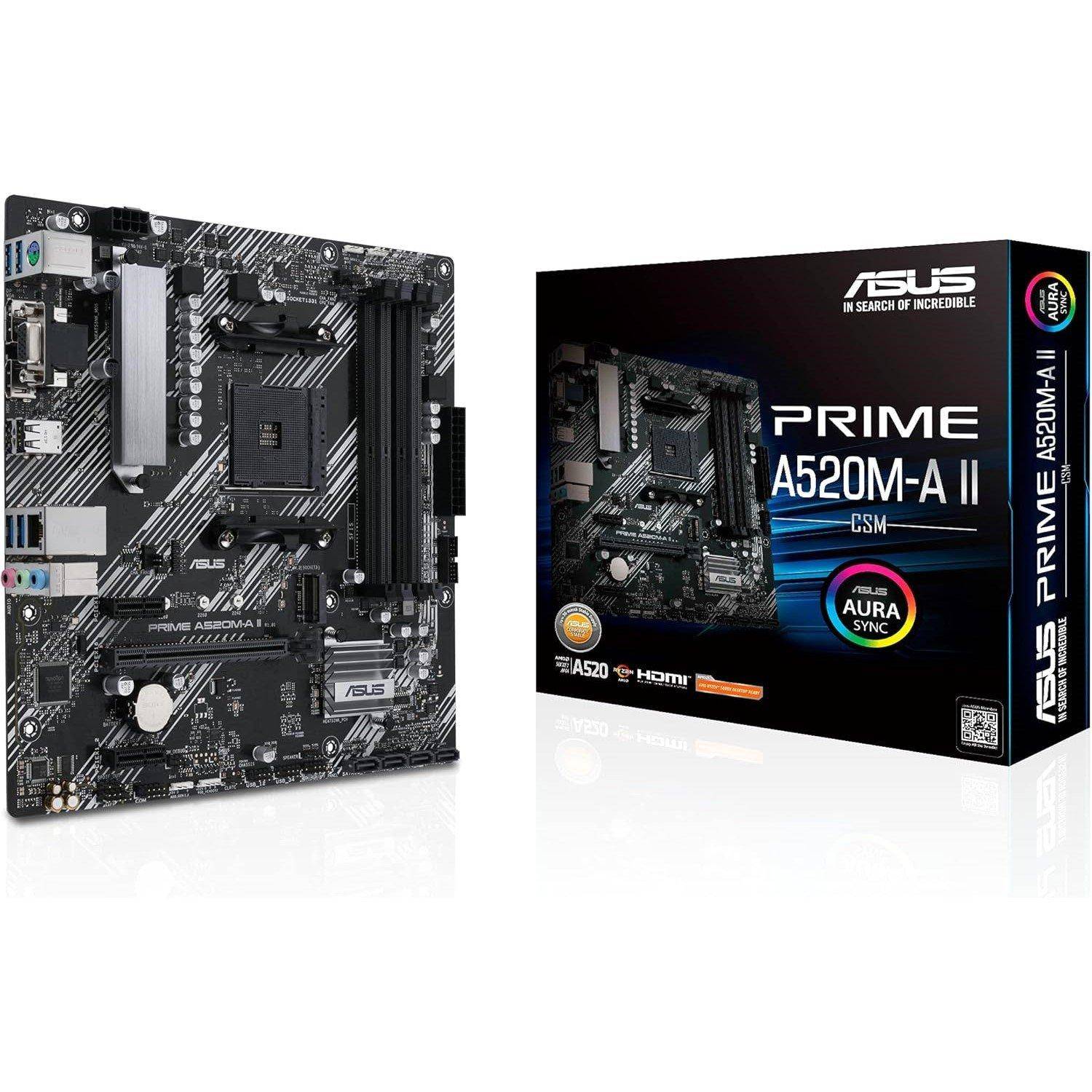 Asus Asus Prime A520M-A Ii - Csm Amd Motherboard
