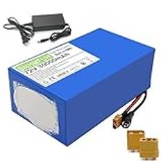 SNHMFUH 72V Li-Ion E-Bike batteri 20AH 30AH 40AH högeffektsbatteri med 80A BMS + 84V 5A laddare för mountainbike/golfbil/cykelmotor 1500W - 3000W,72v,30AH