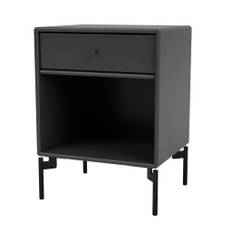 Montana - DREAM - With black legs - Sängbord - Anthracite - B 35,4 x H 35,4 x D 30 cm