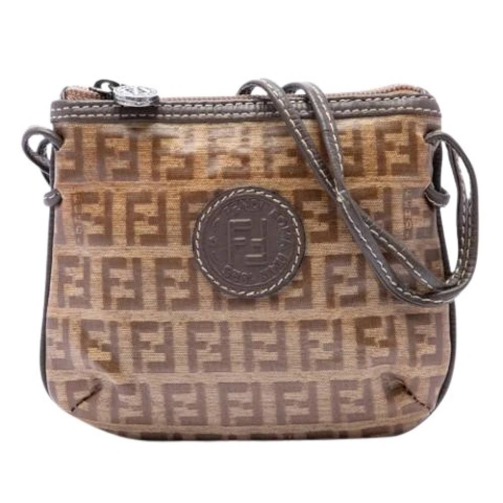 Fendi Vintage - Pre-owned Canvas Crossbody Bag Vintage - Dam - ONE Size - Läder