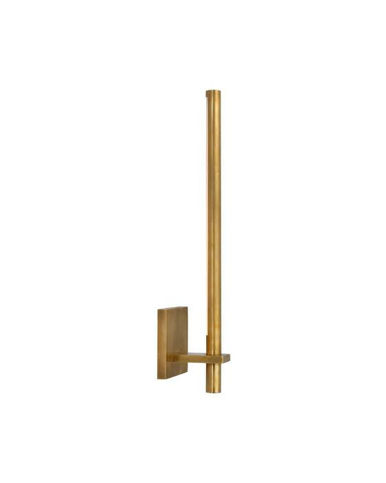 Visual Comfort Axis vägglampa antik mässing M - Guld / Brun (H: 50,2 x B: 11,4 cm)