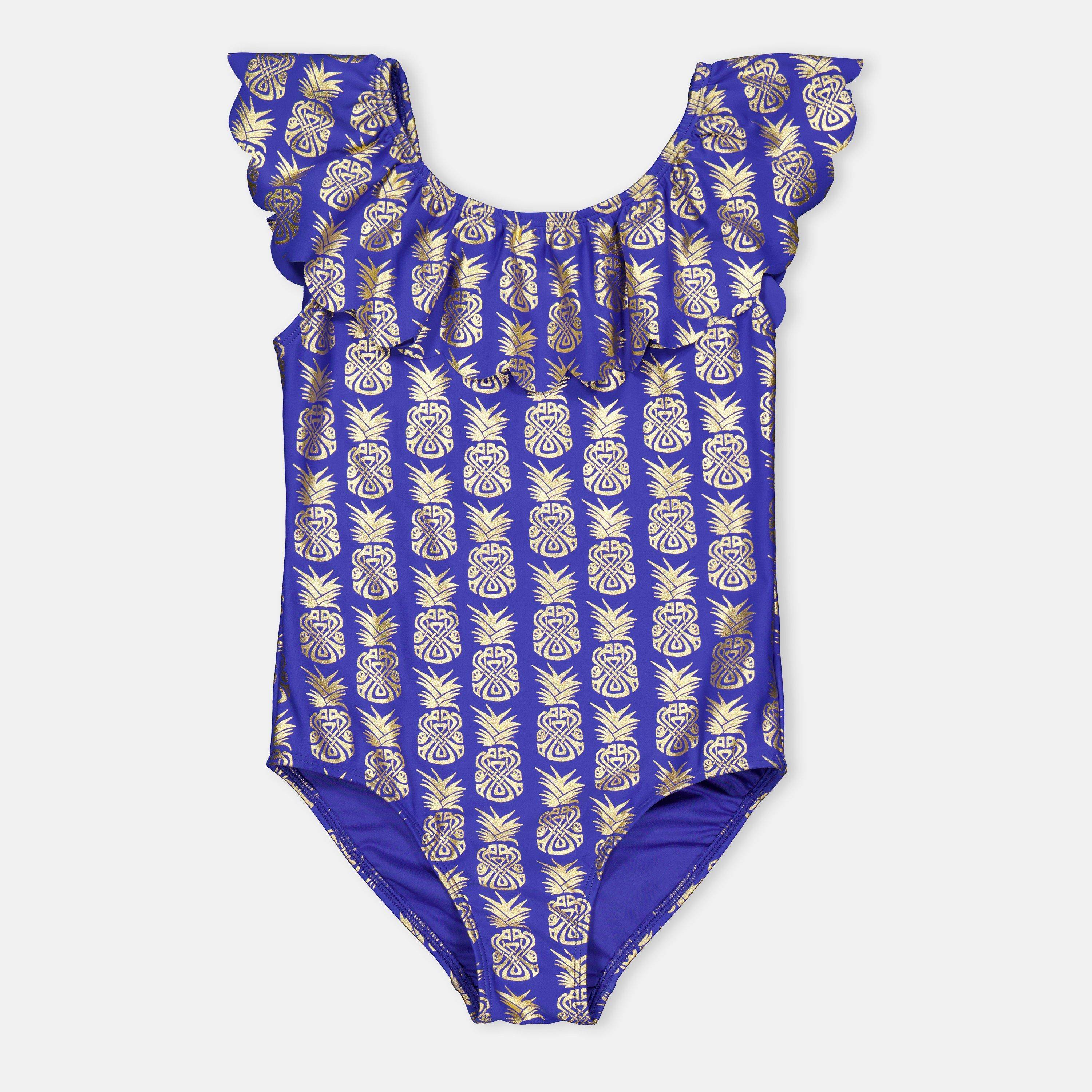 Biba Kids' Frill Scoop Neck Swimsuit