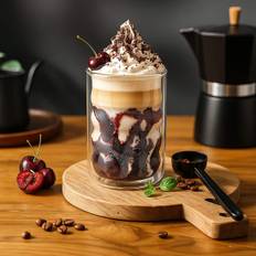 Latte Macchiato glasögon – dubbelväggiga med skedar