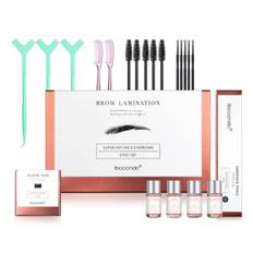Brow Lamination Kit Professionelt øjenbrynslamineringssæt Øjeblikkelig DIY Eye Brow Lift Kit til fyldigere, tykkere, smukke øjenbryn
