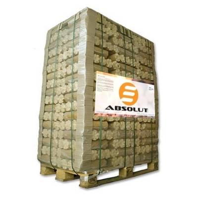 Absolut Træbriketter -Nestro Rondo- - 1 palle (1000 kg).