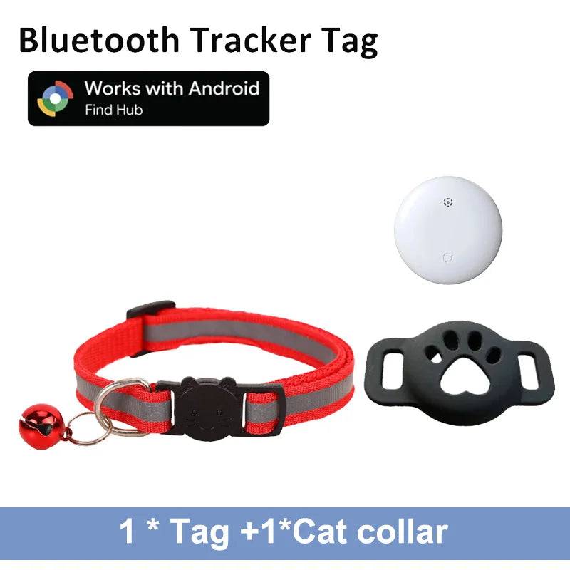 Google Find My Pet Collar Tracker for Android — IP68 Waterproof, No Subscription - tag with r-collar
