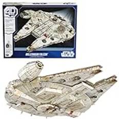 4D Build - Star Wars 3D-pussel - Star Wars Model 223 bitar - Millennium Falcon inspirerad av Saga - vuxenpussel - samlarobjekt byggspel - vuxenleksak - barnspel 12+
