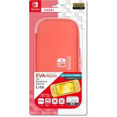 Officially Licensed Storage pouch for Nintendo Switch Lite Pouch for Nintendo SWITCH Lite Switch [Nintendo Product] EVA (Coral) -