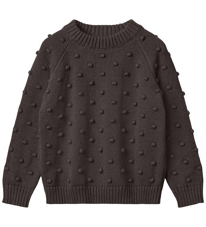 Fliink Bluse - Bon - Bomuld/Uld - Coffee Bean - Fliink - 2-3 år (92-98) - Bluse