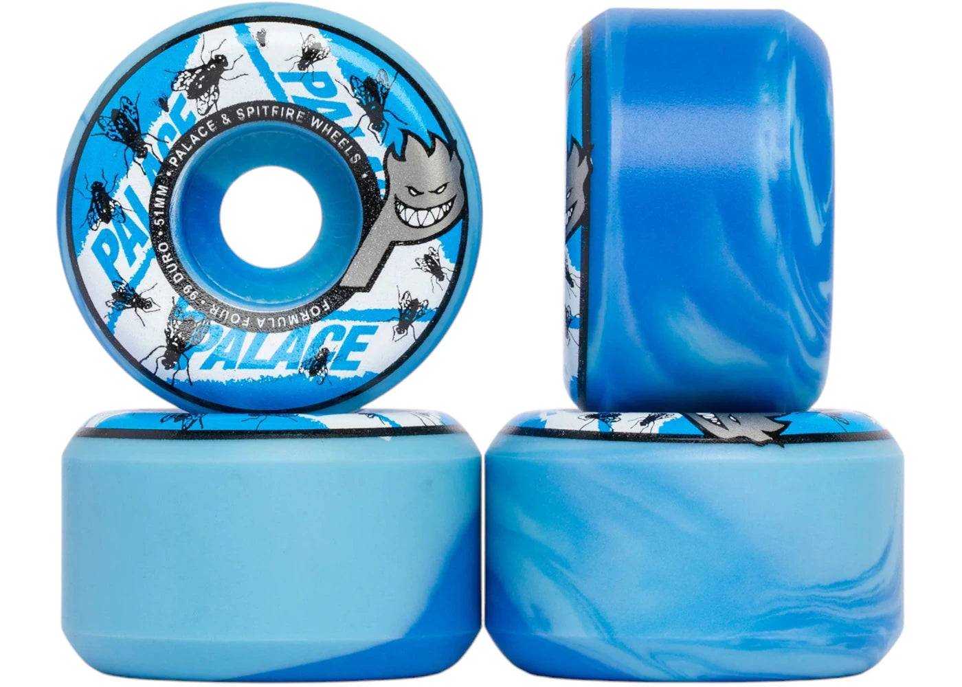 Palace Spitfire Formula Four Conical Full Fly 51MM Skateboard Wheels 51Mm - One Size (One Size)