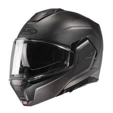 HJC i100 Flip-Up Flip-Over MC Hjelm Mat Titanium Grå XL