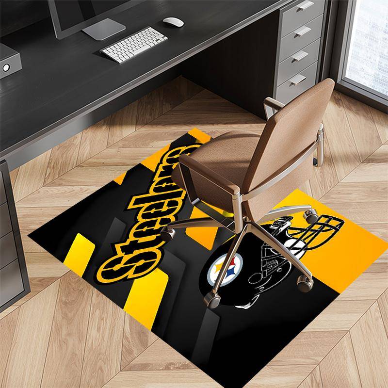 Pittsburgh Steelers Printed Absorbent Washable Carpet, Non-Slip Bathroom Mats, Kitchen Rugs, Yoga Mat,Living Room Entrance, Camping Picnic Rugs