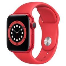 Apple Watch Series 6 Aluminium 40 mm (2020) | GPS + Cellular | rød | Sportsrem Rød