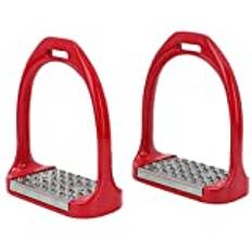 YOUTHINK Säkerhetsrör engelsk halkfri aluminium häst sadel engelsk pip ridning ridning ridning ridning säkerhet 1 st (röd)