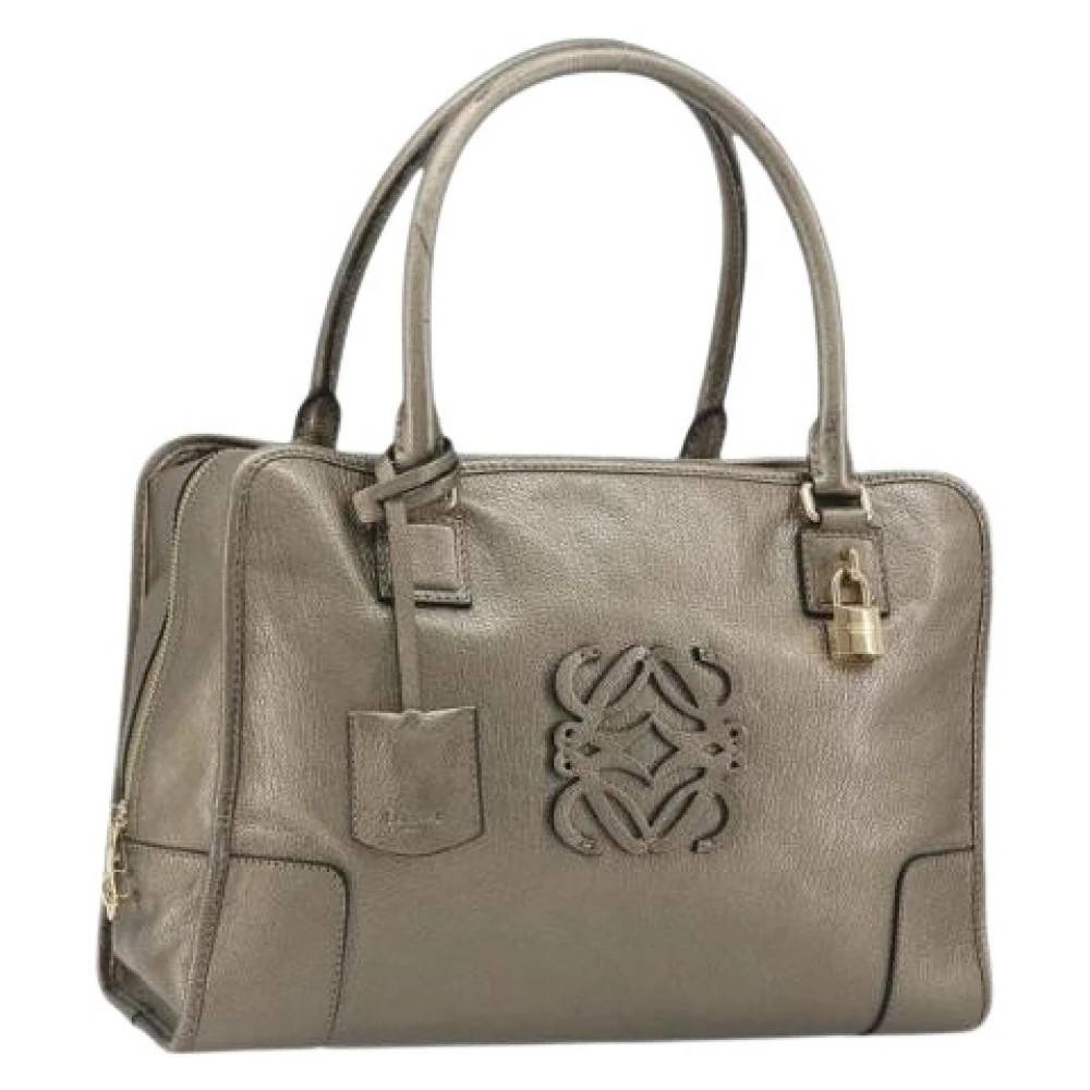 Loewe Pre-owned Pre-owned Hand Bag - Vintage - Dame - Grå - ONE SIZE - Uld