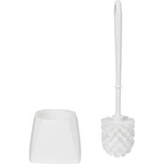Vikan toiletbørste med firkantet skål 40x12,5x12,5cm hvid