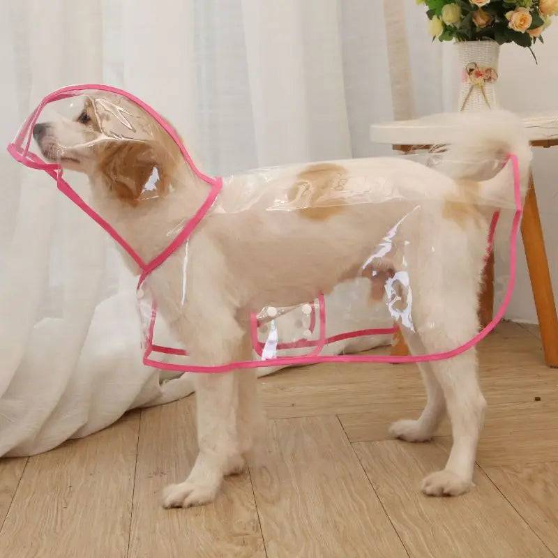 Transparent Waterproof Raincoat for Small & Medium Dogs - Rose / S-suit 1-2.2kg / SPC (S-suit 1-2.2kg)