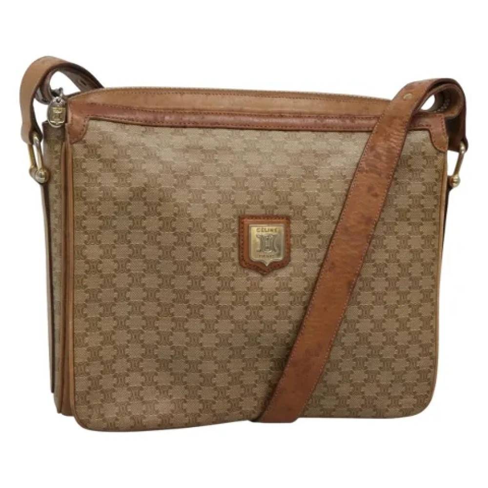 Celine Vintage Pre-owned Laeder celine-tasker - Vintage - Dame - Beige - ONE SIZE - Uld